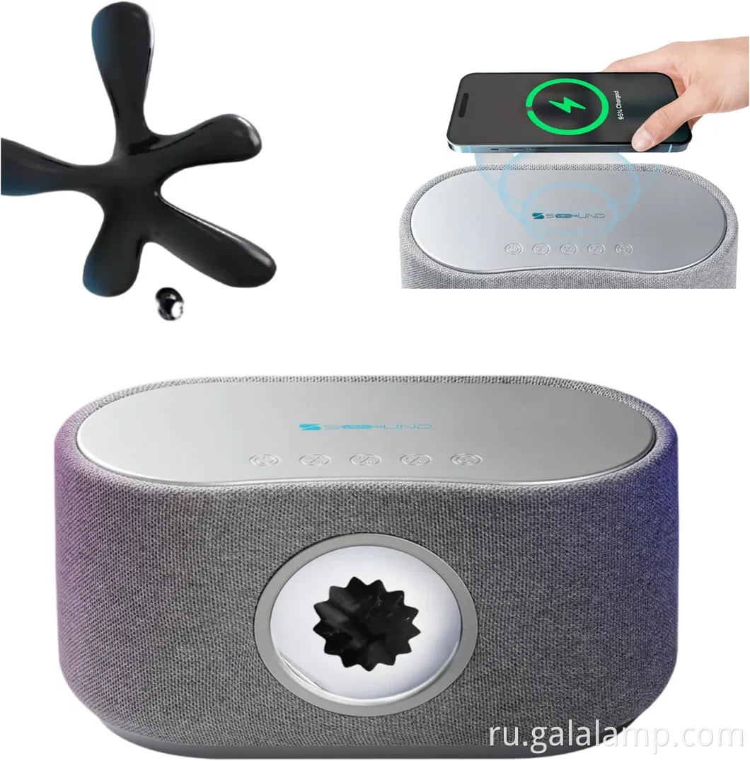 Визуализатор звука феррофлюида с динамиком феррофлюида и музыкальным ритмом